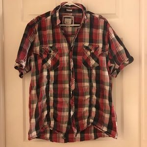 Men’s BKE short sleeve button up